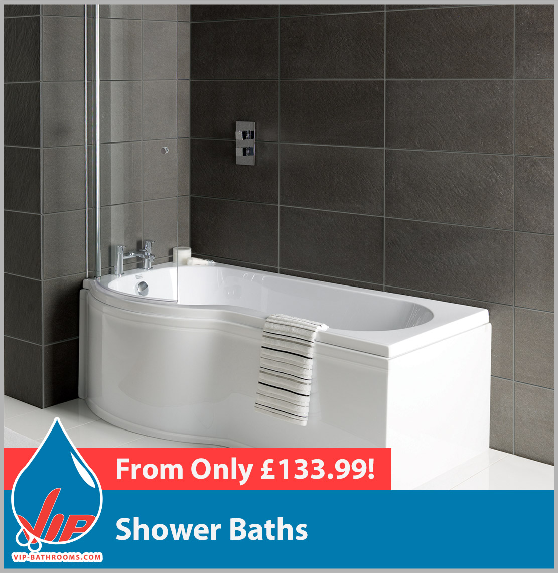 Click here to view our range of high quality, great value Shower Baths